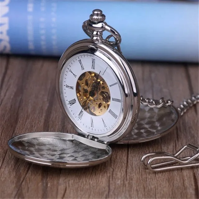 ☀ Roman Numeral Pocket Watch .. 4JEANS2!
