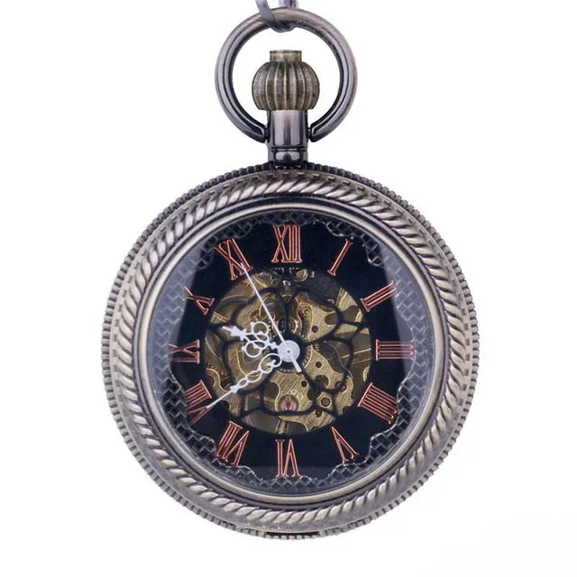 ☀ Roman Numeral Pocket Watch .. 4JEANS2!