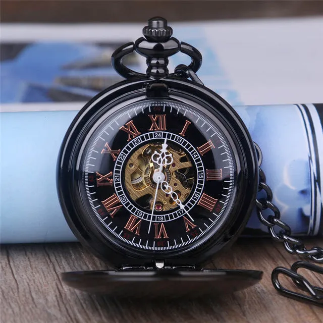 ☀ Roman Numeral Pocket Watch .. 4JEANS2!