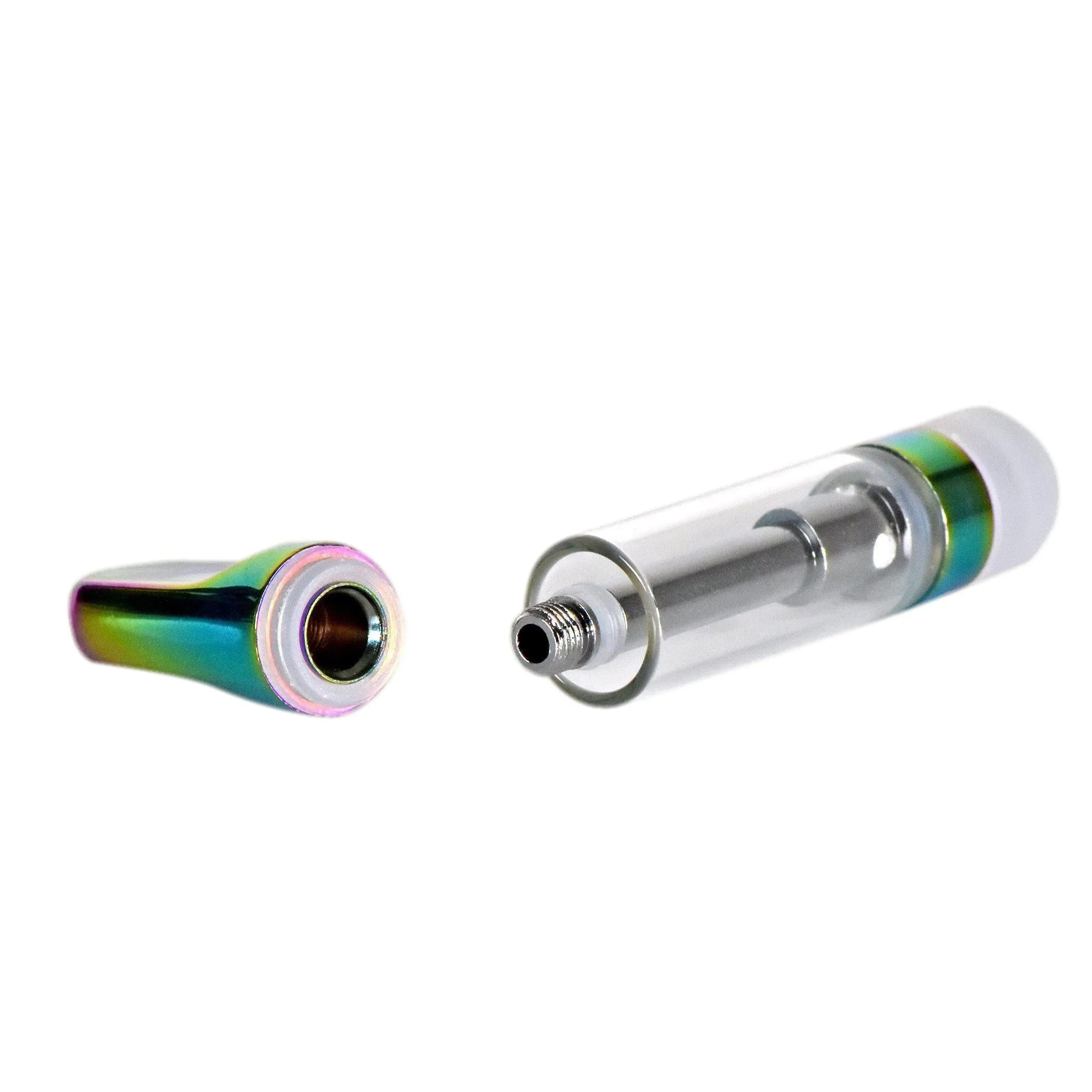 0.5mL 510 Screw Top Iridescent Tip Vape Cartridge