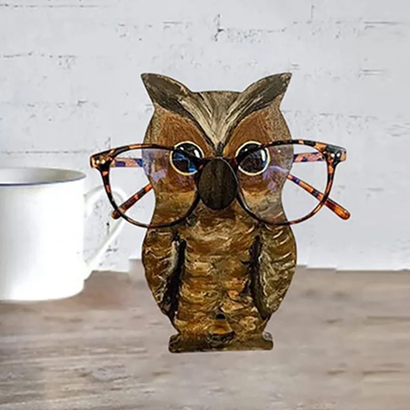 1 1 FREE |  EyeBuddy™ Wooden Animal-Shaped Glasses Holder