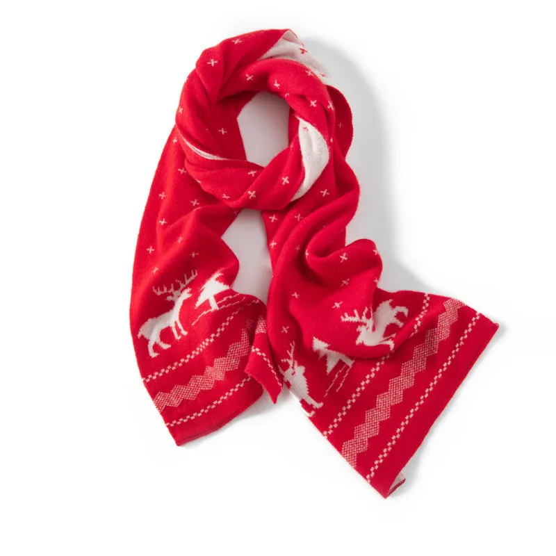 100% Cashmere Scarf Women and Men Lightweight Luxury Christmas Cashmere Scarf