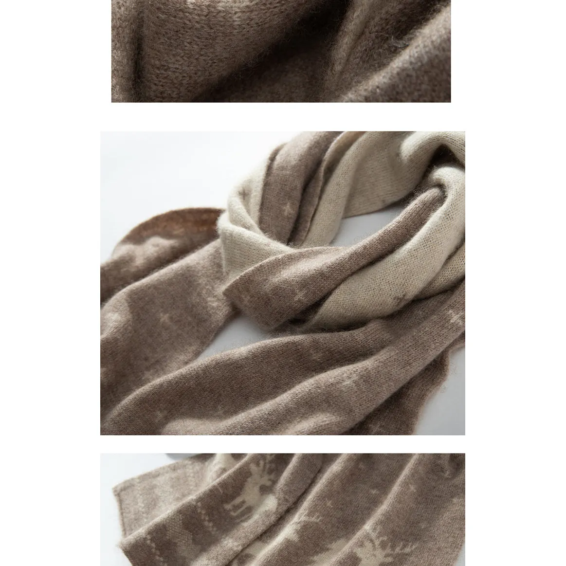 100% Cashmere Scarf Women and Men Lightweight Luxury Christmas Cashmere Scarf