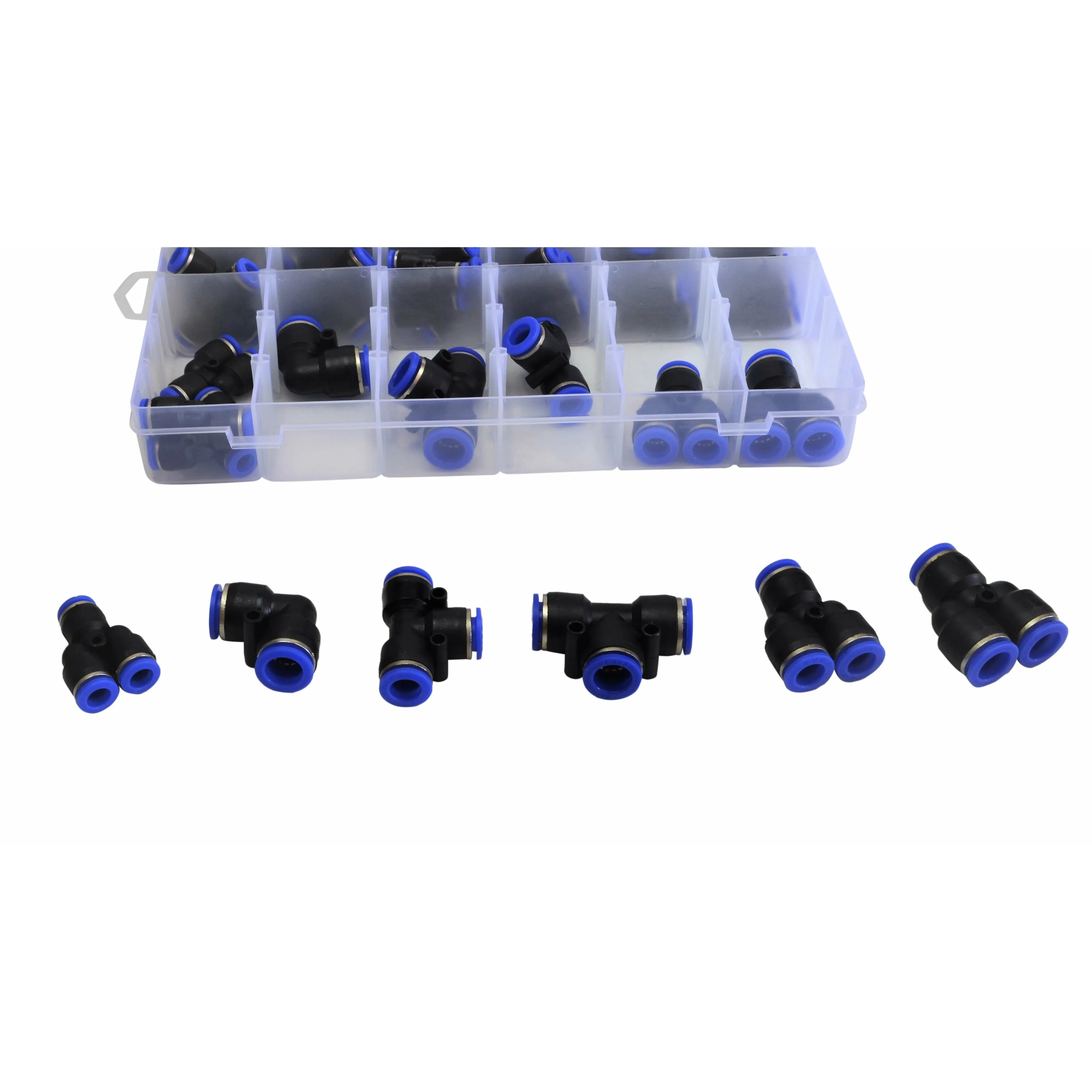 118pc Pneumatic Push in Air Line Hose Joiner Grab Kits Assortmentt