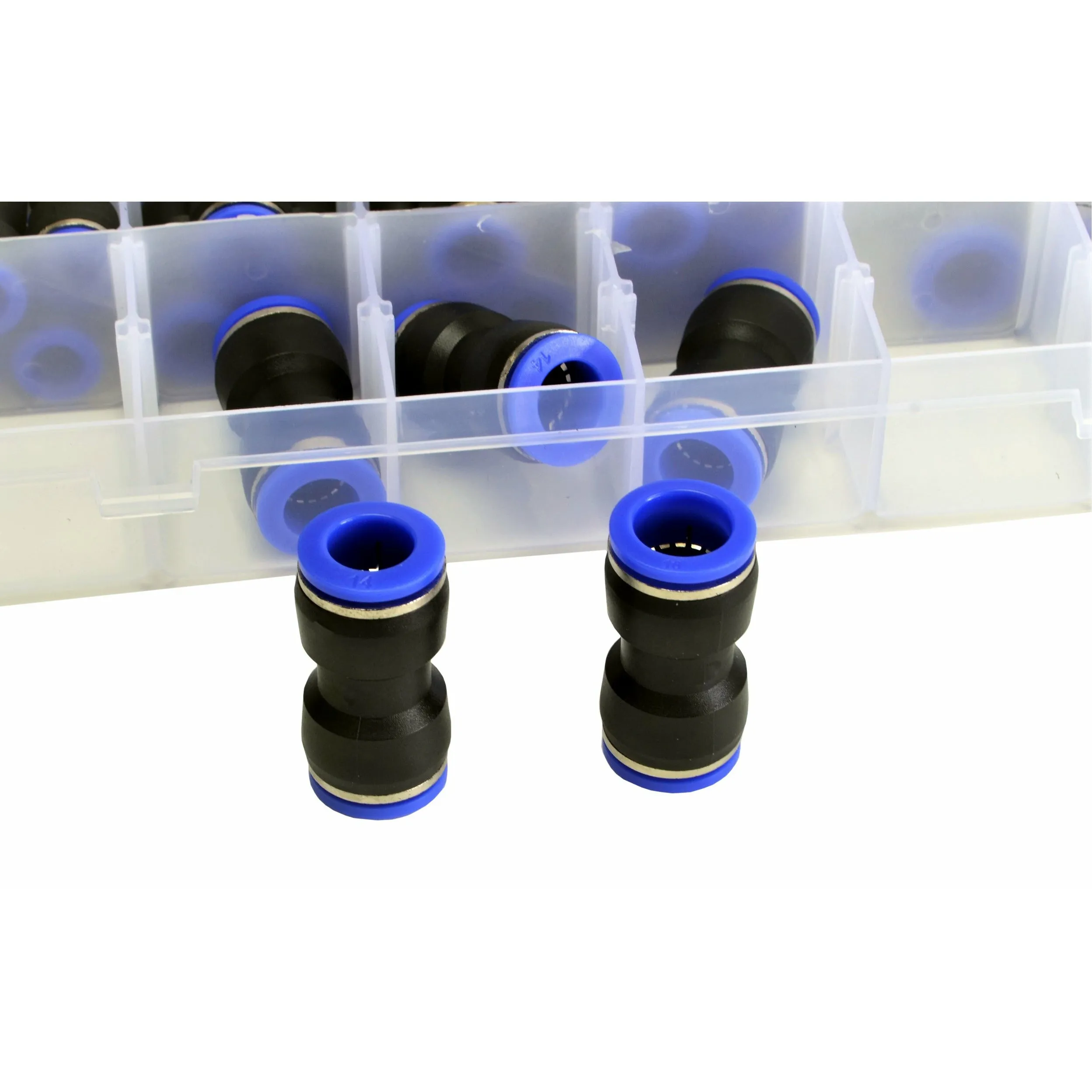 118pc Pneumatic Push in Air Line Hose Joiner Grab Kits Assortmentt