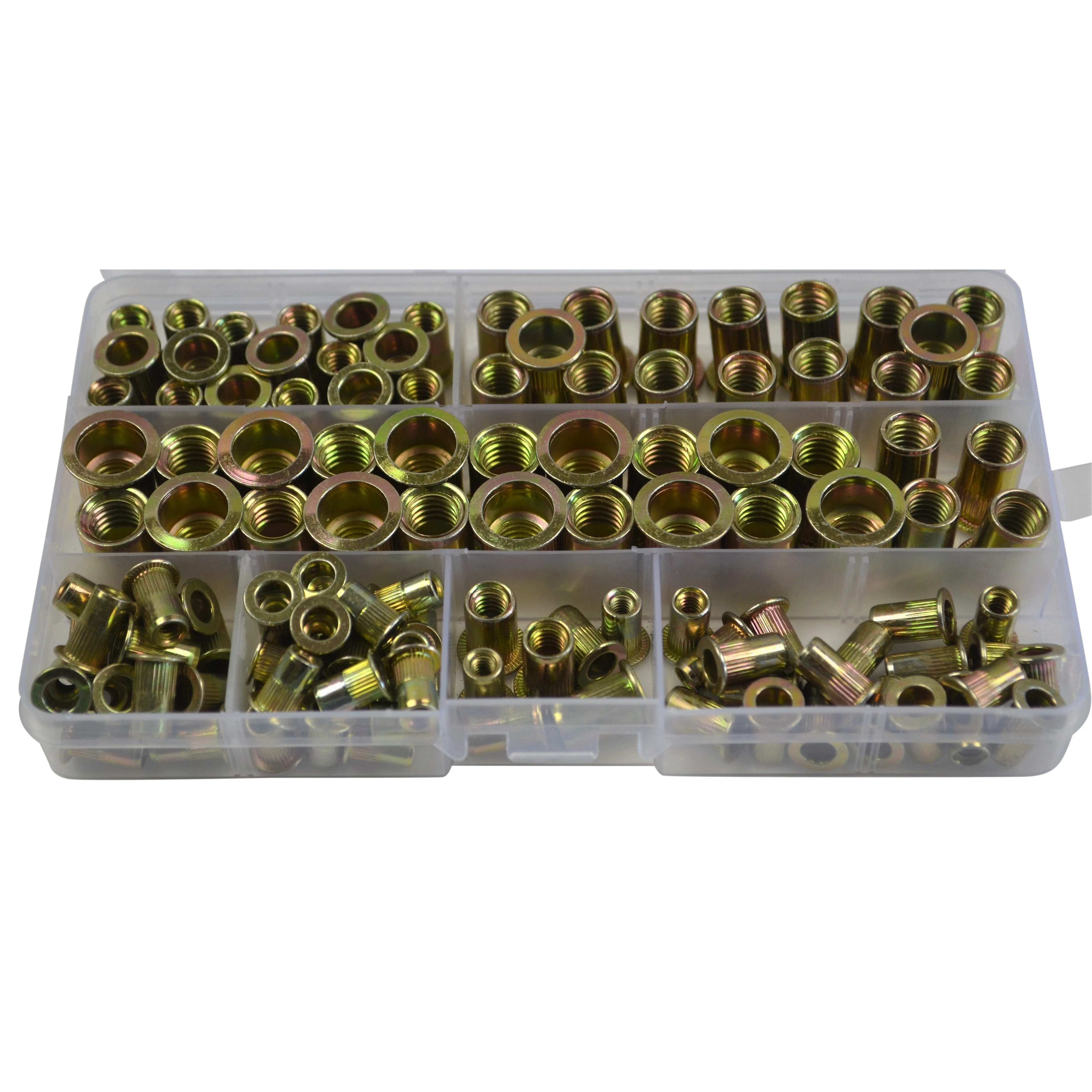 120pc Imperial Steel and 120pc Metric Steel Nutserts  Grab Kit