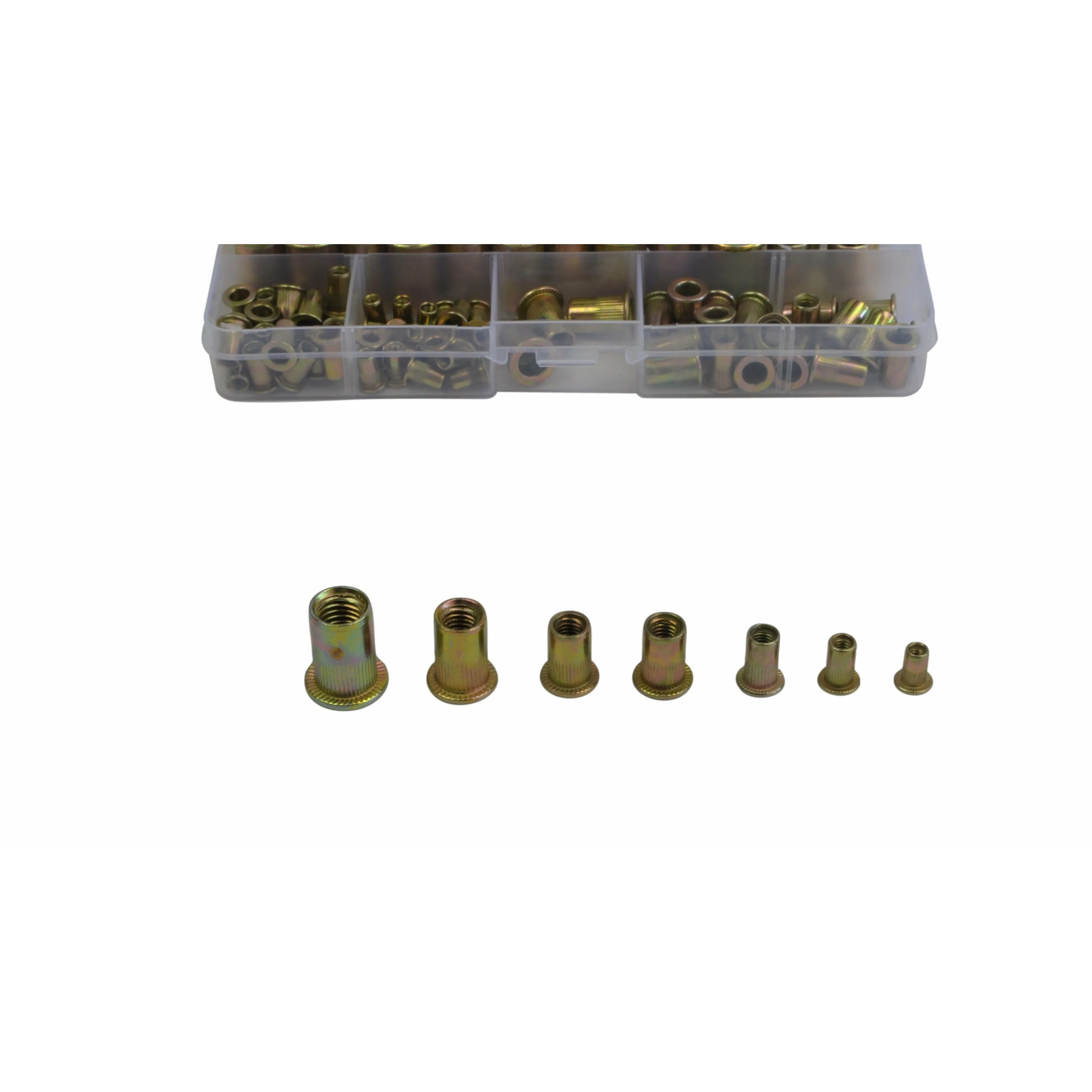 120pc Imperial Steel and 120pc Metric Steel Nutserts  Grab Kit