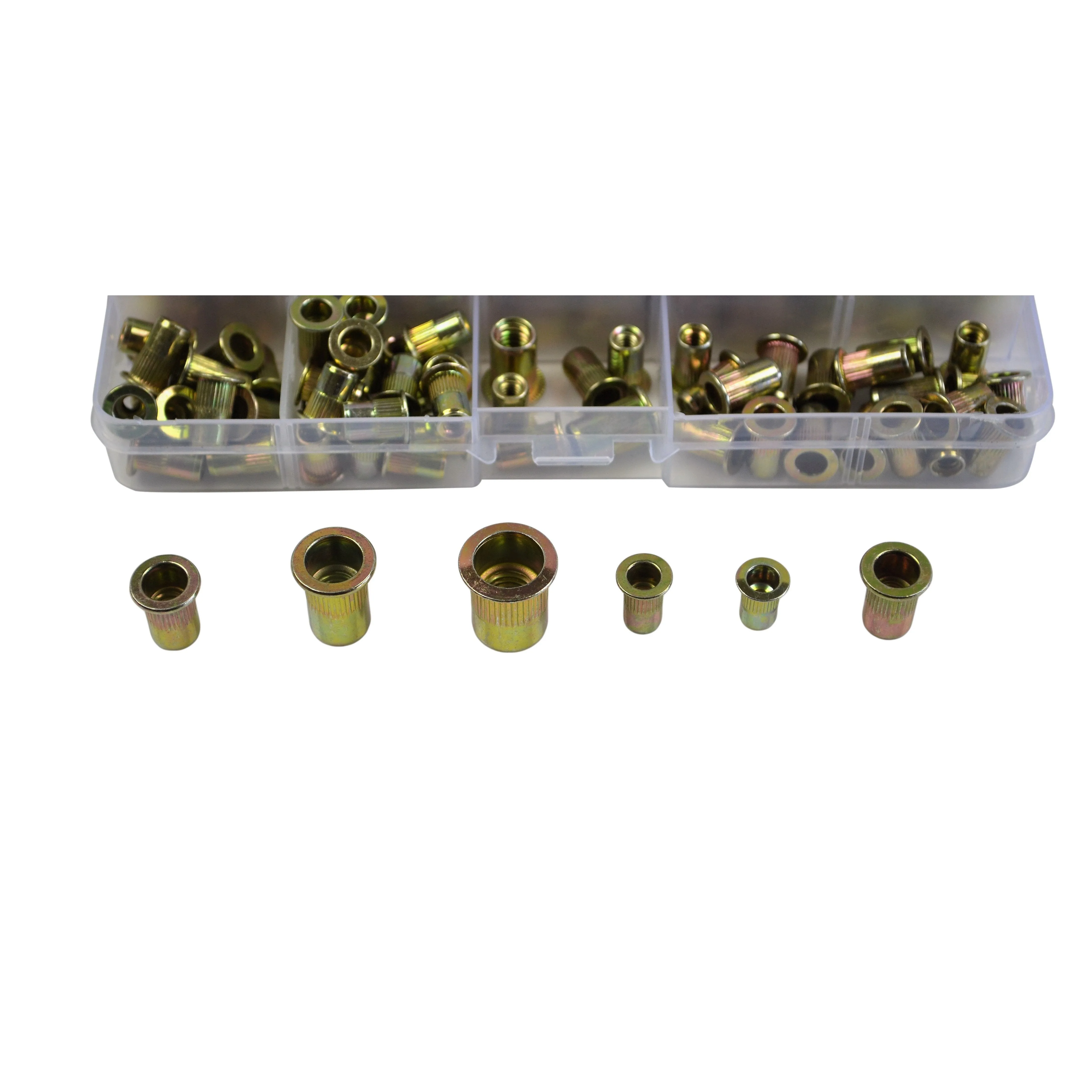 120pc Imperial Steel and 120pc Metric Steel Nutserts  Grab Kit