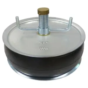 12" 300mm Steel Expanding Plug with 1" Bypass 295-325mm Range