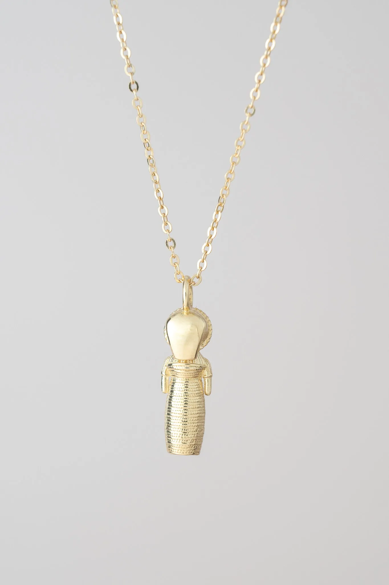 14K Quitapena Worry Doll Necklace