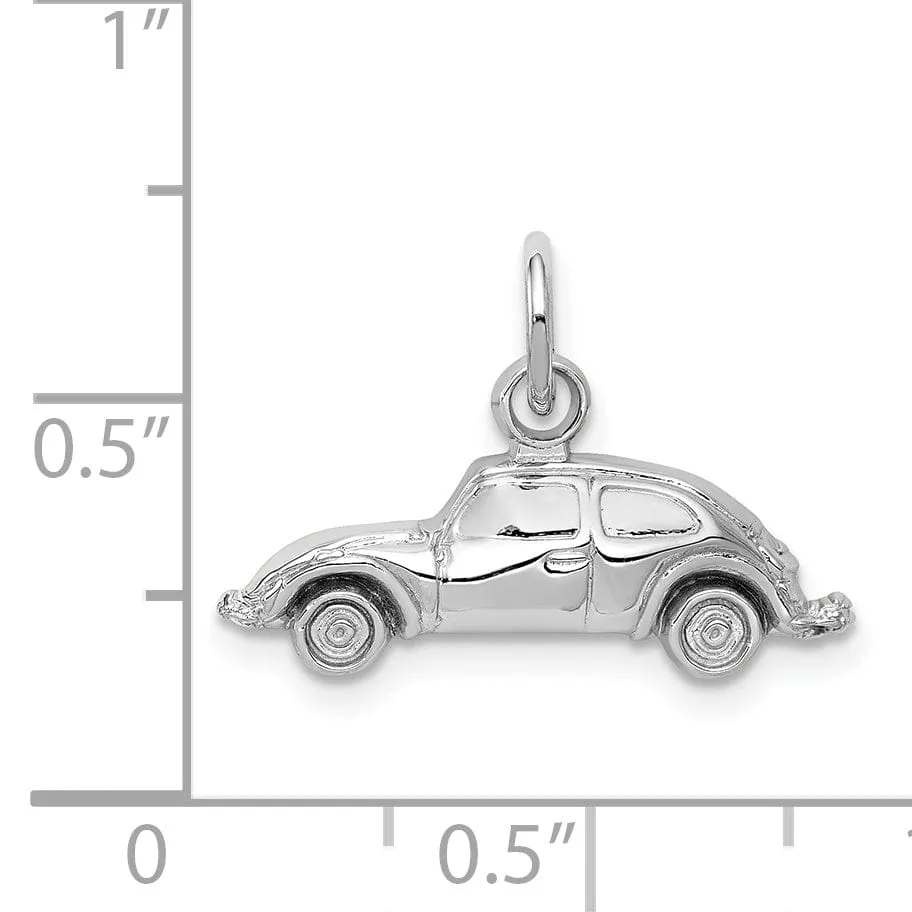 14k White Gold Car Charm