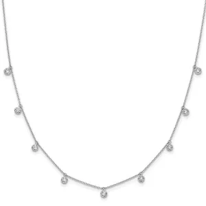 14K White Gold Lab Diamond Layering Necklace