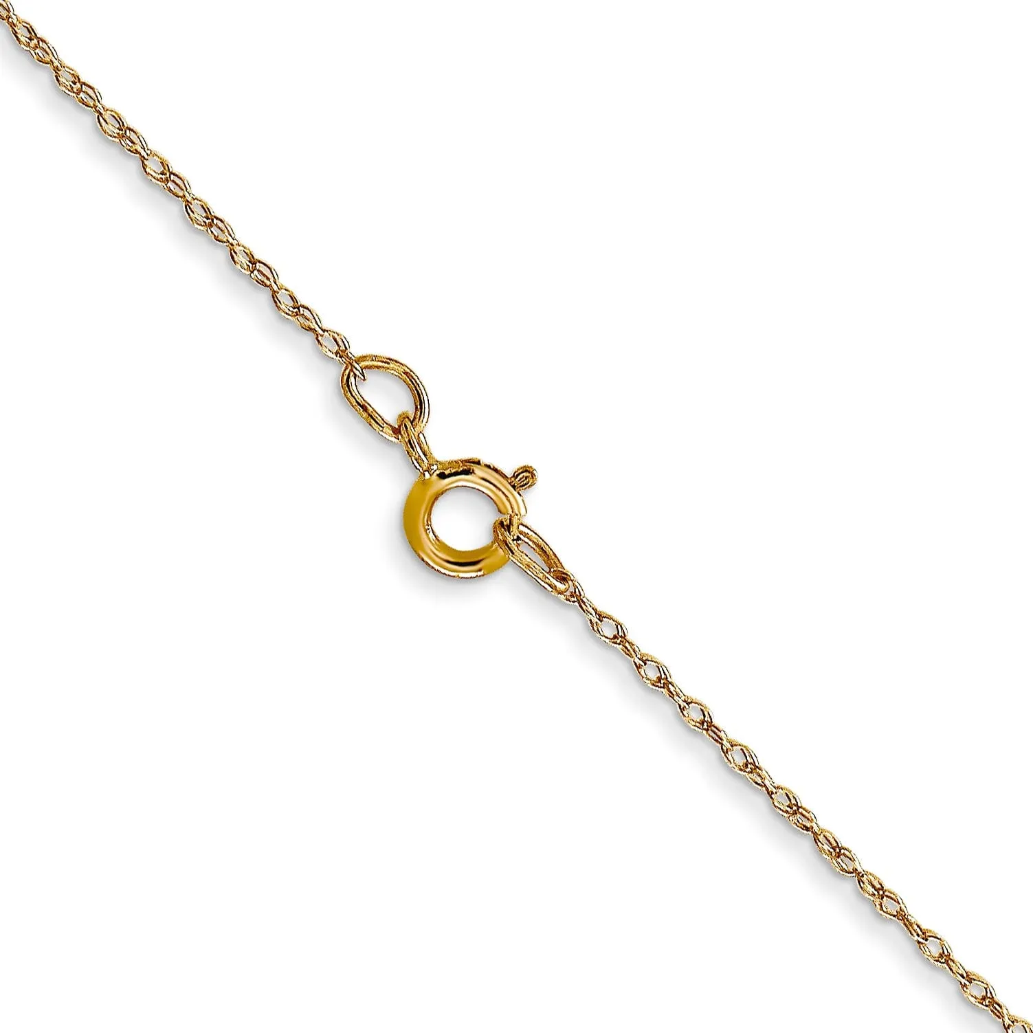 14K Yellow Gold 0.50mm Carded Cable Rope Chain