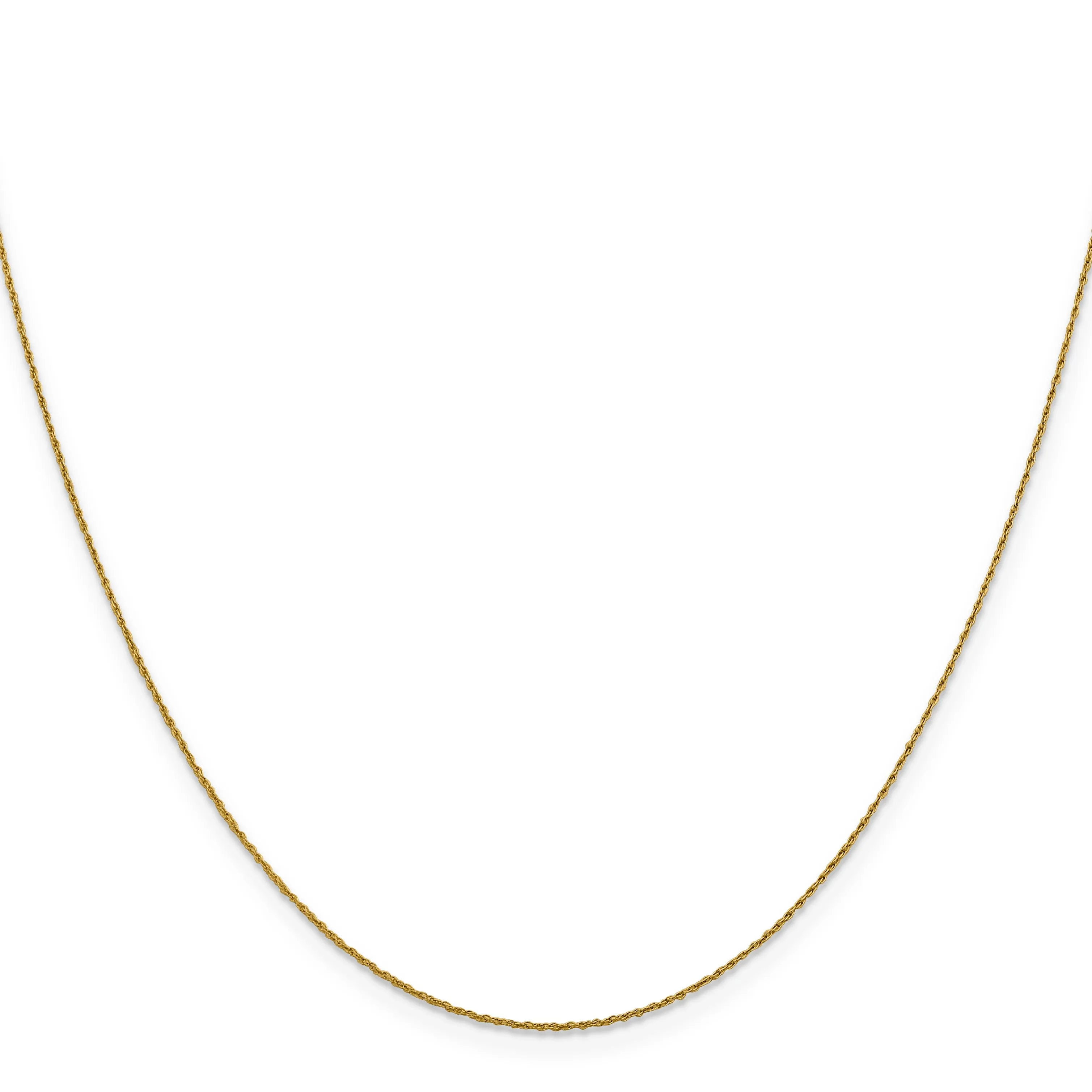 14k Yellow Gold .8 mm Pendant Rope