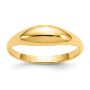 14k Yellow Gold Dome Children's Ring