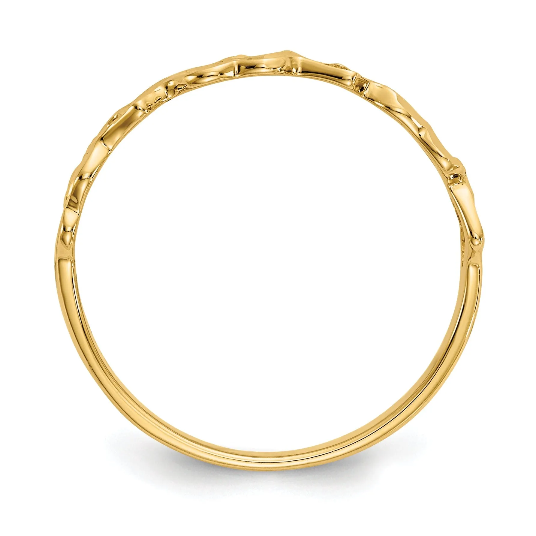 14k Yellow Gold Heart Ring
