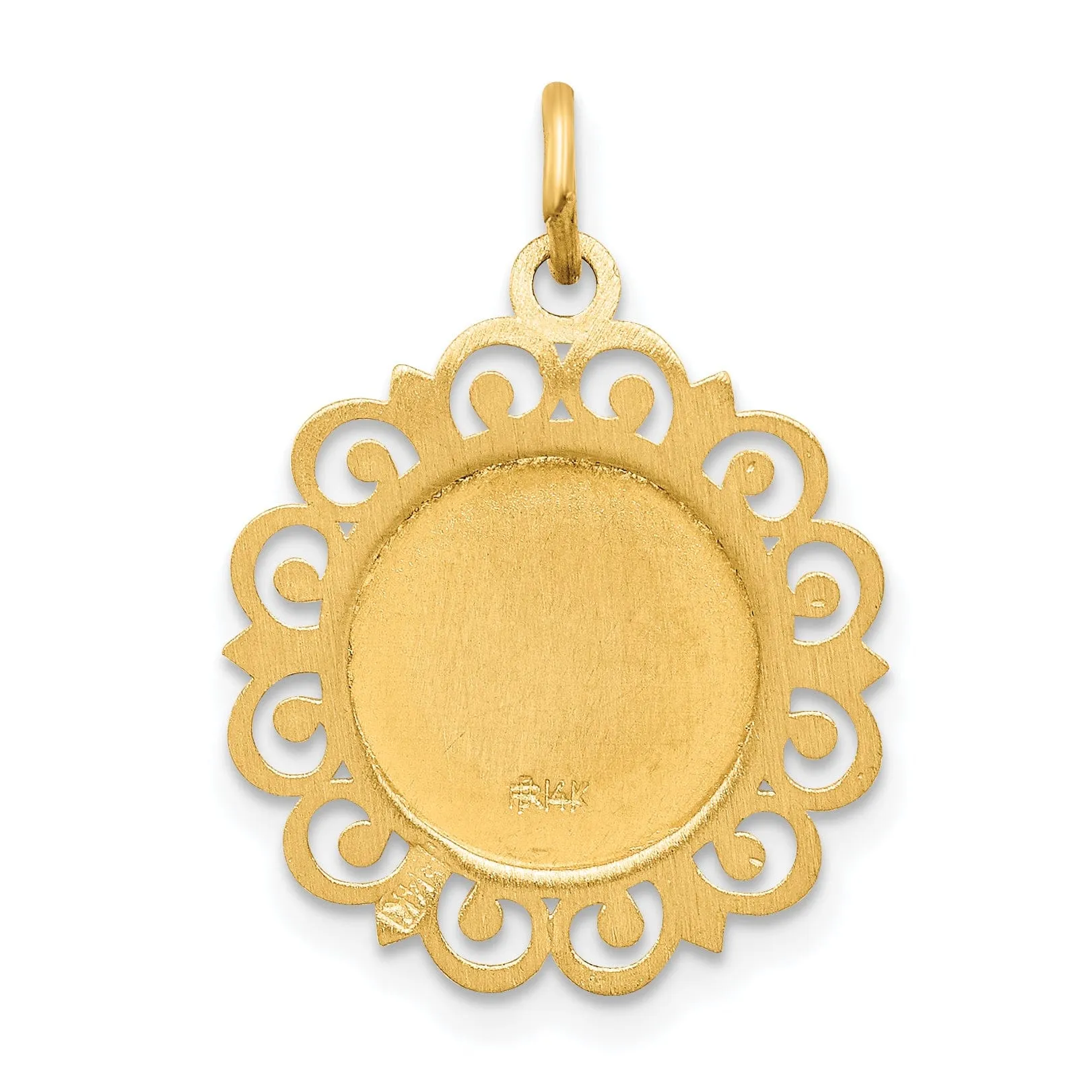 14k Yellow Gold Our Lady of Perpetual Help Medal