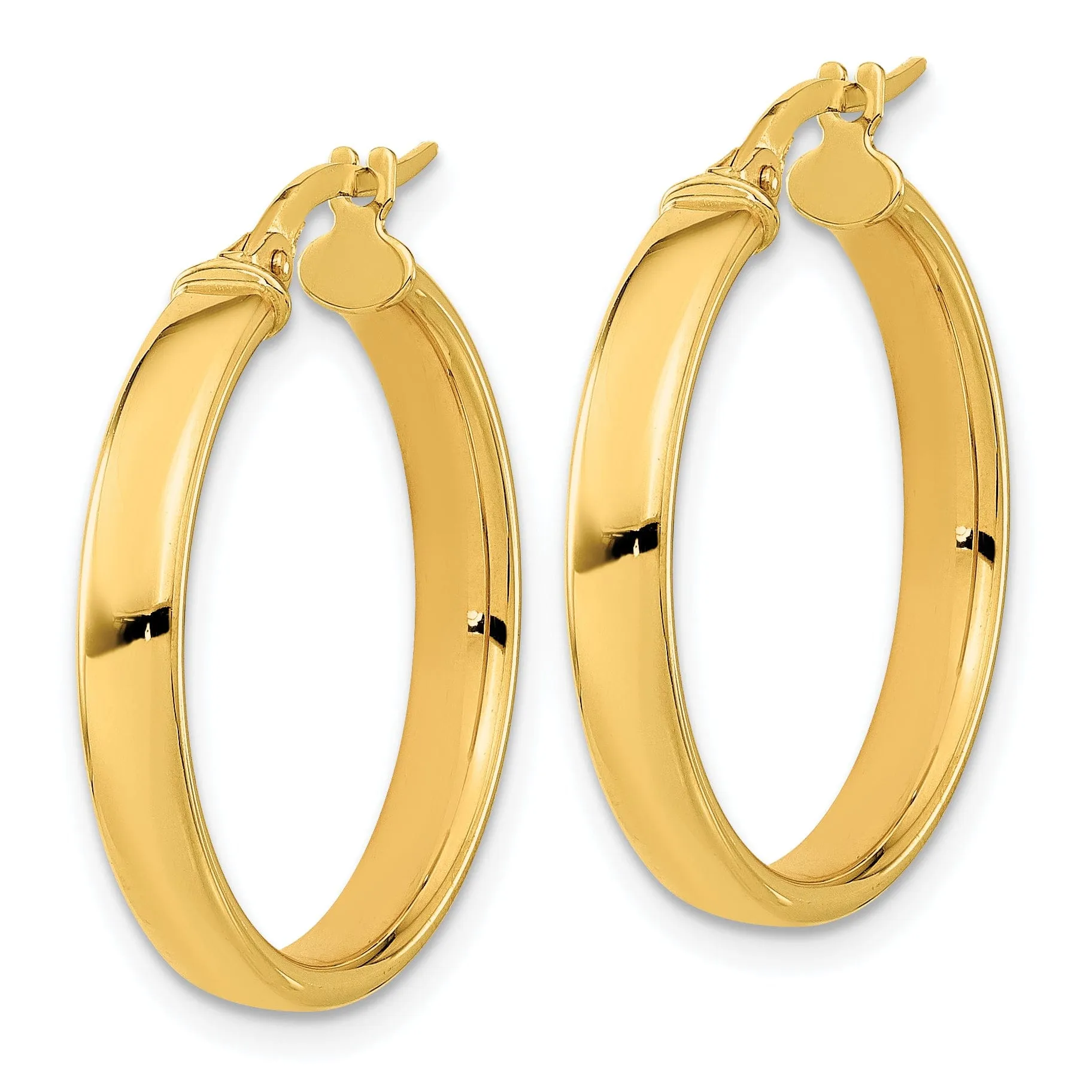 14k Yellow Gold Polished Earrings