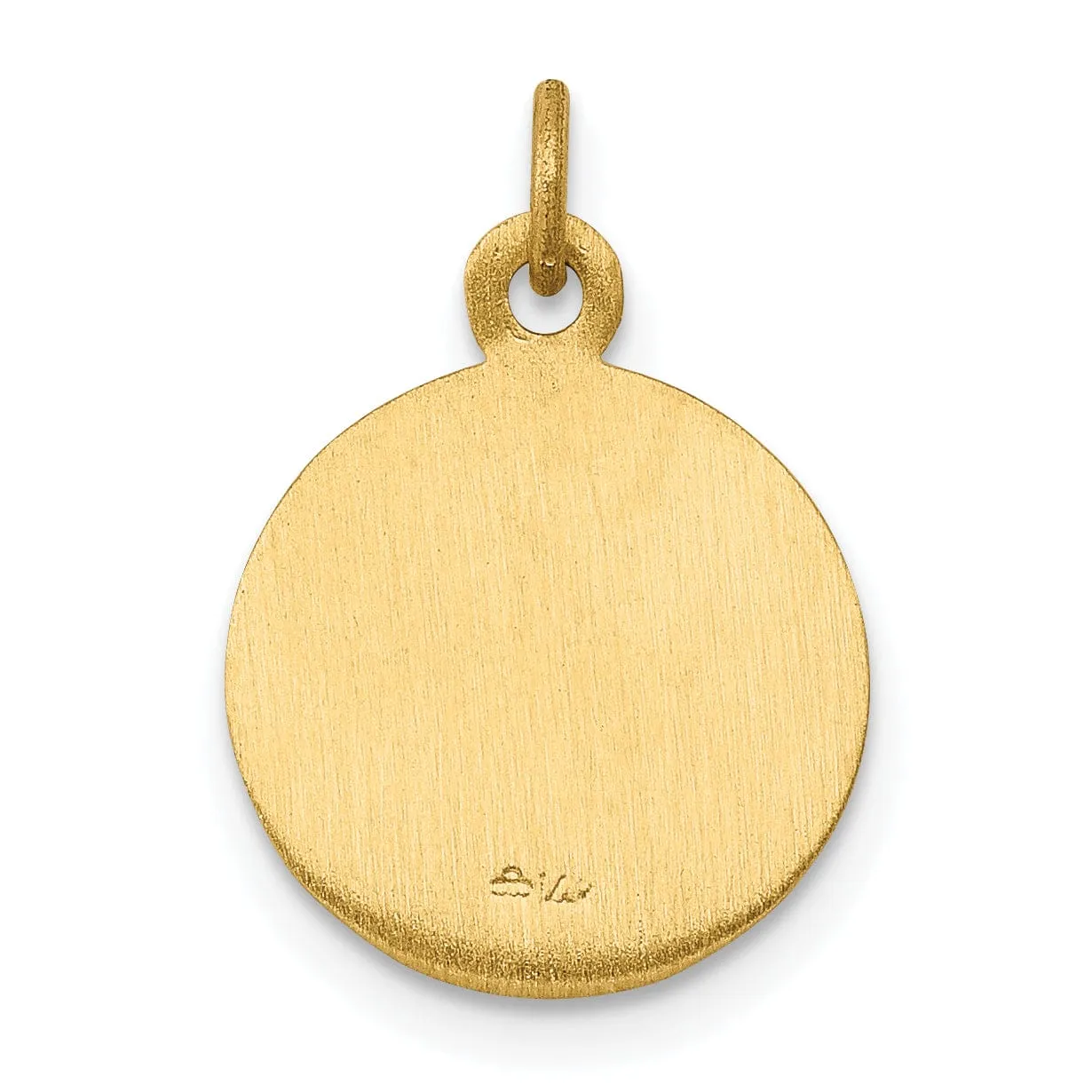 14k Yellow Gold Saint George Medal Pendant