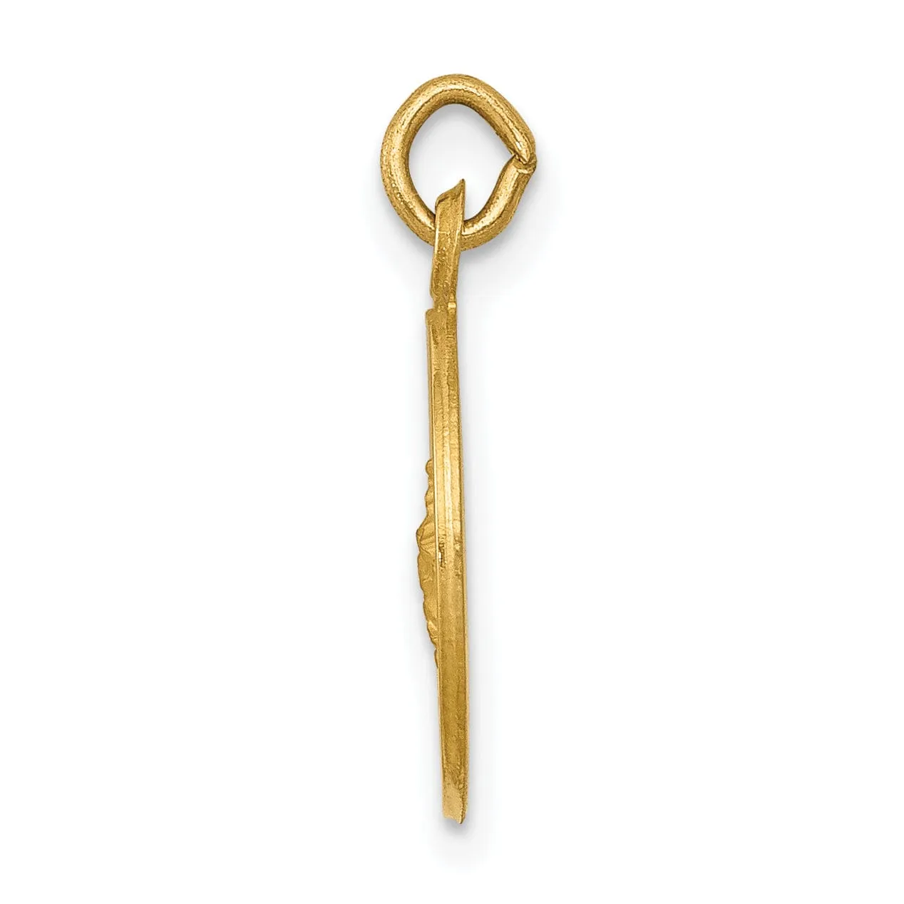 14k Yellow Gold Saint George Medal Pendant