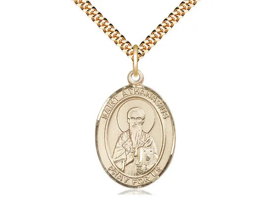 14kt Gold Filled St Athanasius Pendant