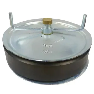 14" 350mm Steel Expanding Plug with 1" Bypass 344-388mm Range