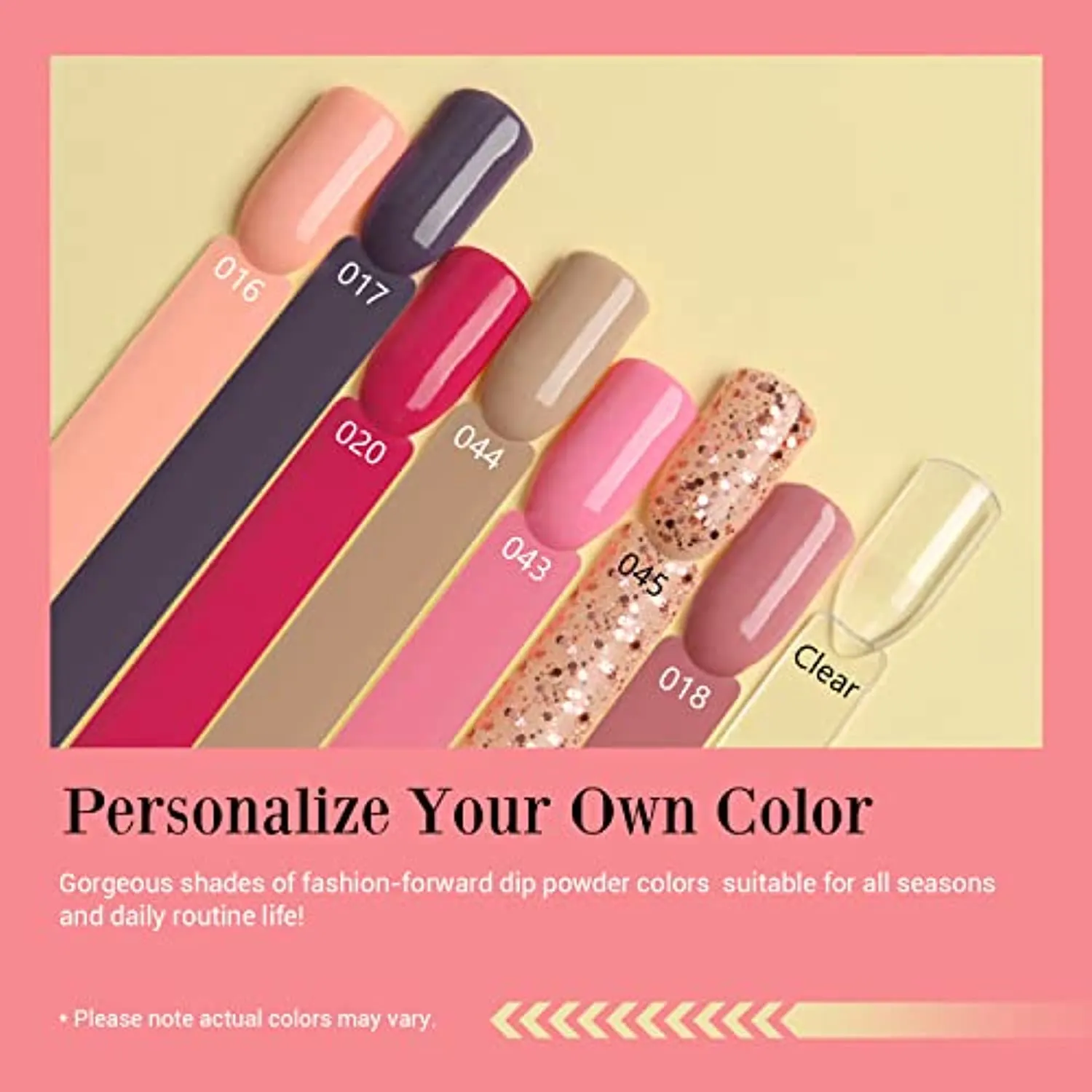17 Pcs Dip Powder Nail Kit Starter, AZUREBEAUTY Nude Pink Glitter 8 Colors Acrylic Dipping Powder System Essential Kit for French Nail Manicure Nail Art Set