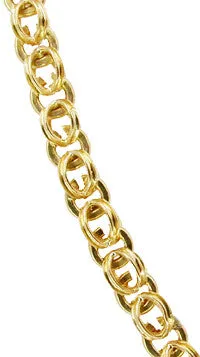 18.5 Inch Vintage Pocket Watch Chain in 14K Yellow Gold