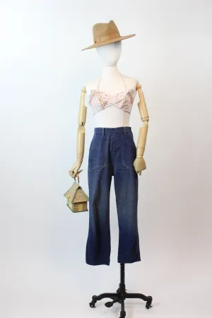 1940s 1950s jeans DENIM workwear xs | new spring summer