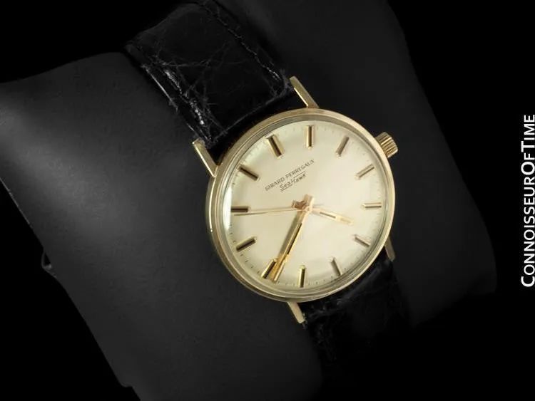 1960's Girard Perregaux Sea Hawk Vintage Mens Watch - 14K Gold Filled