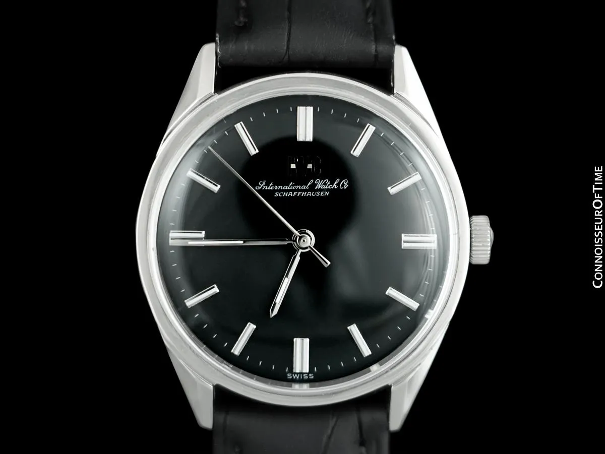 1966 IWC Vintage Mens Handwound Watch, Caliber 89 - Stainless Steel