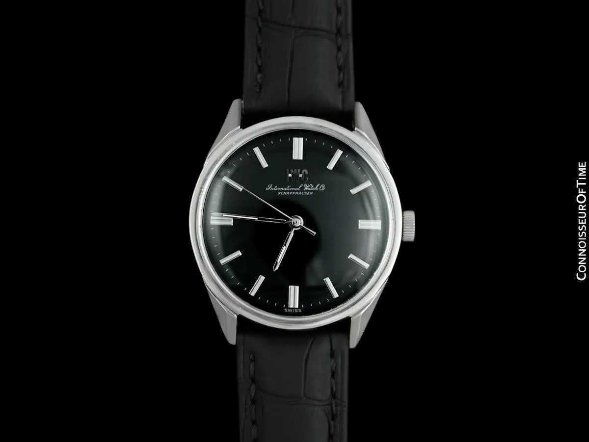 1966 IWC Vintage Mens Handwound Watch, Caliber 89 - Stainless Steel