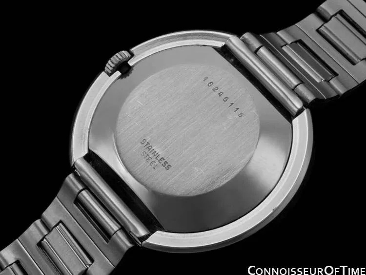 1970's Longines Admiral Retro Extra-Large Automatic Watch - Stainless Steel