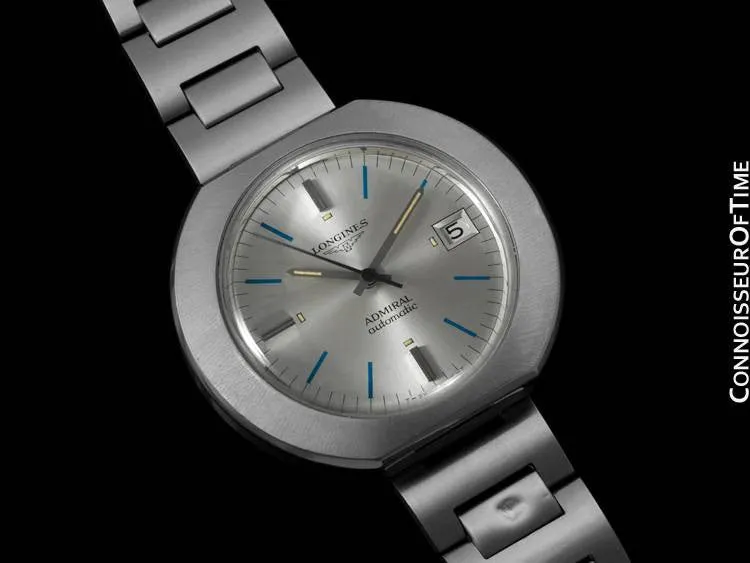1970's Longines Admiral Retro Extra-Large Automatic Watch - Stainless Steel