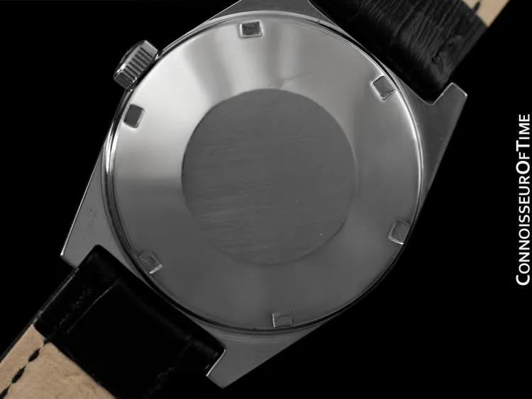 1973 Omega Geneve Vintage Mens Dress Watch with Quick-Setting Date - Stainless Steel