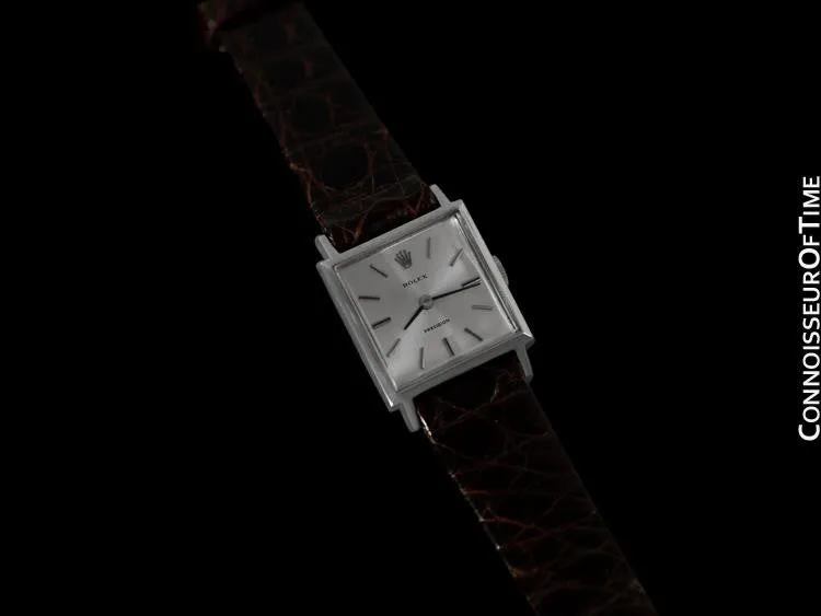 1974 Rolex Precision Ladies Vintage Pre-Cellini Dress Watch, Silver Dial - Stainless Steel