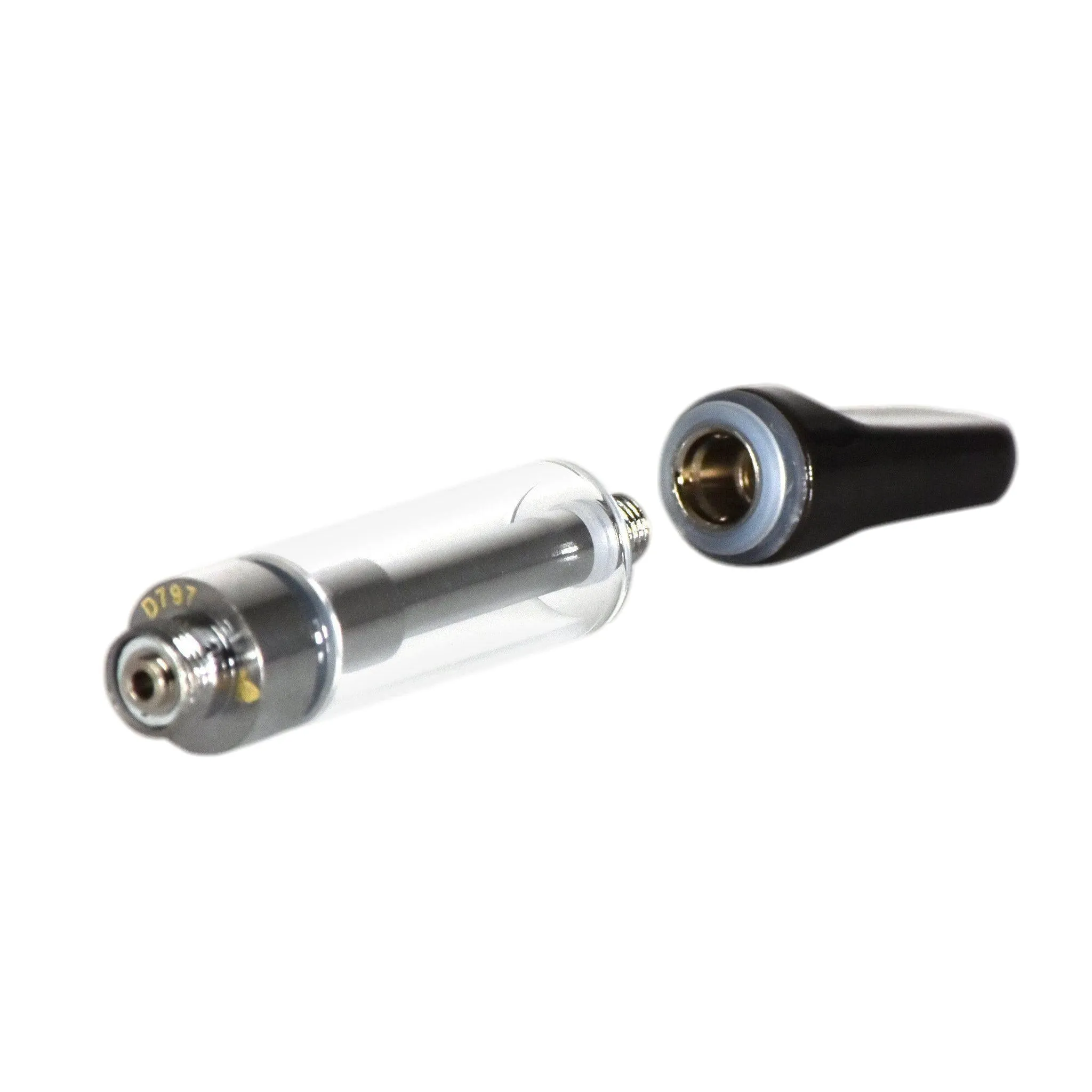 1mL 510 Screw Top Black Tip Vape Cartridge