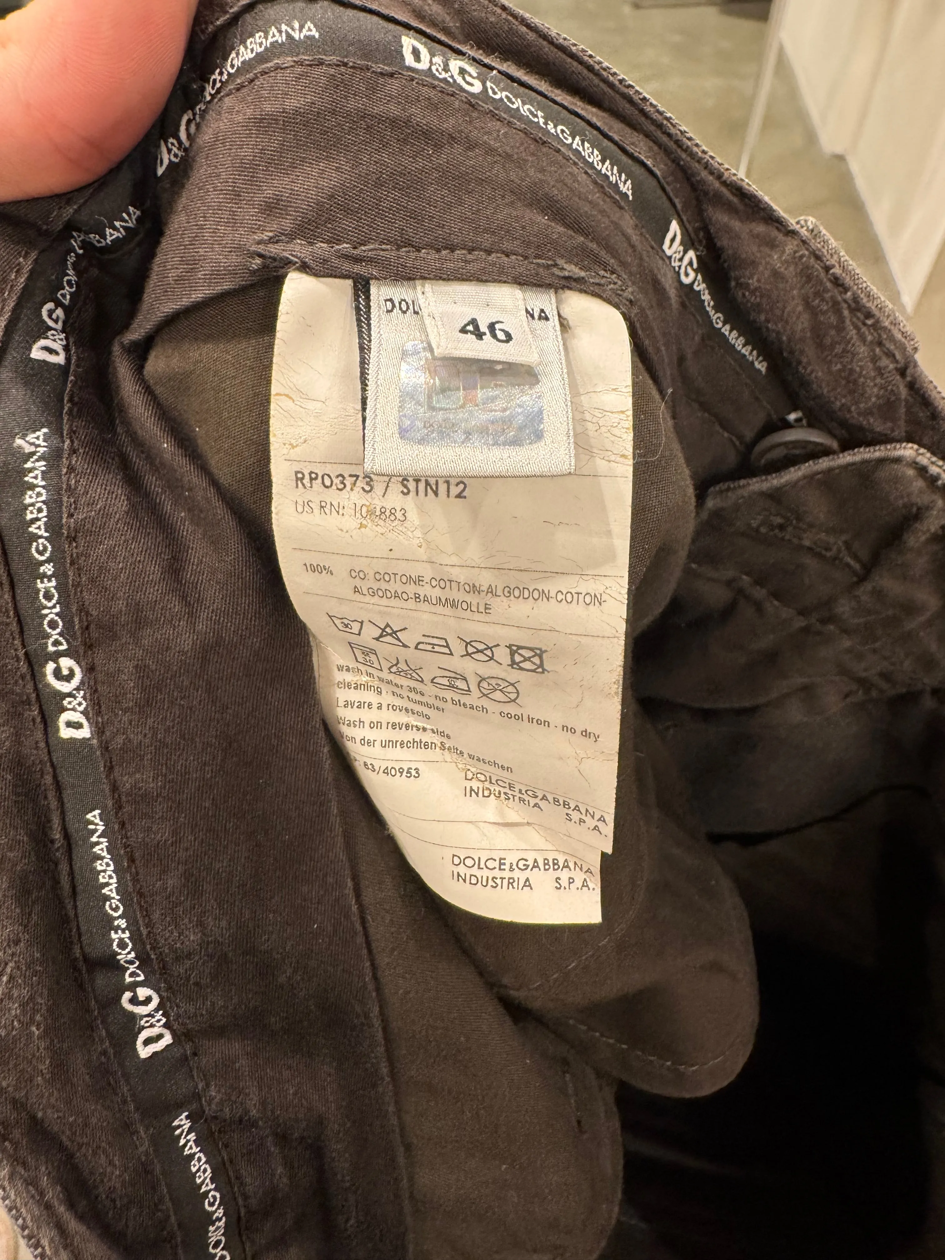 2000s Dolce & Gabbana multi pocket cargo pants