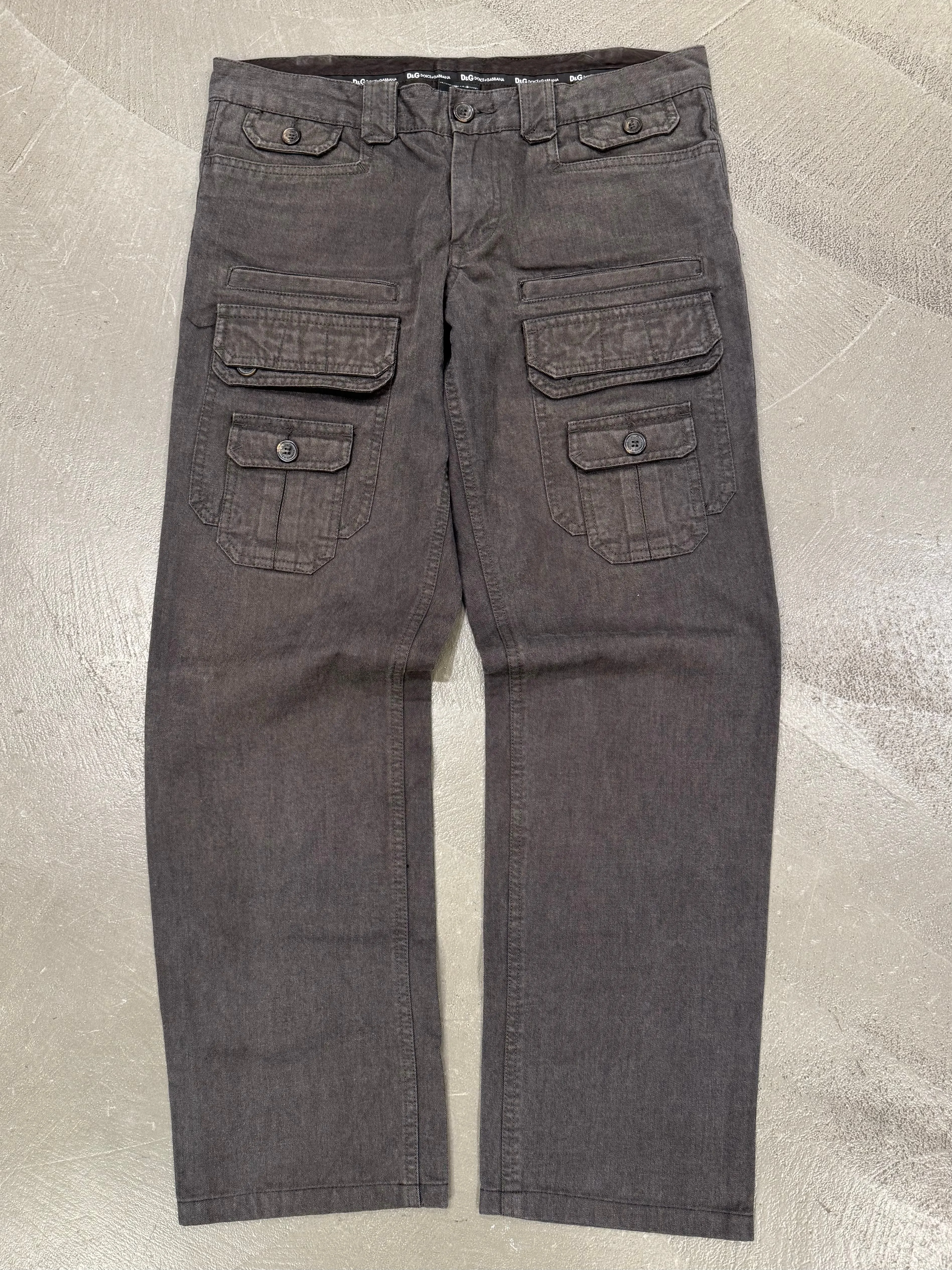 2000s Dolce & Gabbana multi pocket cargo pants