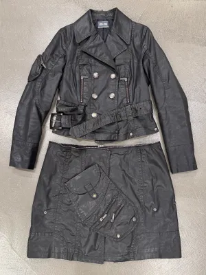 2000s Jean Paul Gaultier detachable 3 in 1 modular coated trench coat