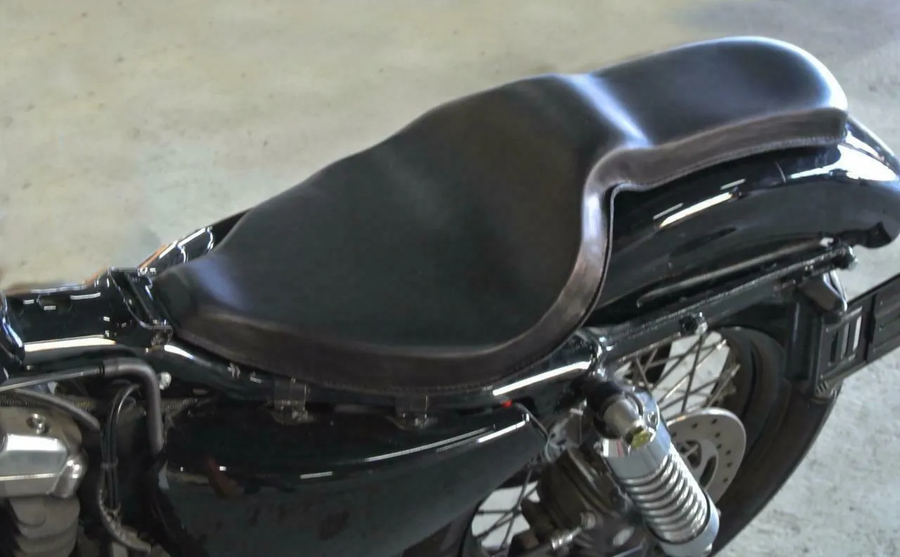 2010-2022 Harley Sportster On The Frame Seat 2 Up Black Leather Fits all Models