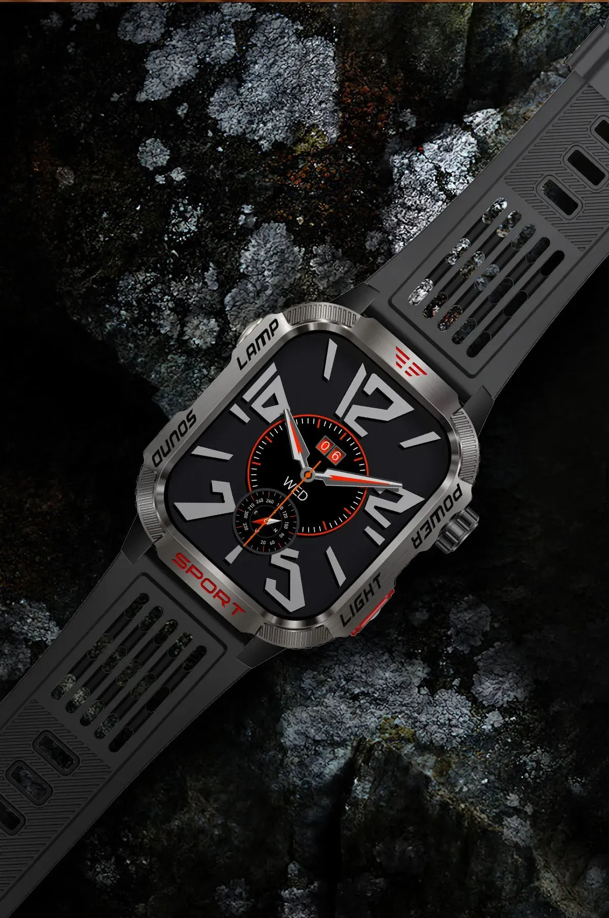 2024 New Rugged Military Fitness Smart Watch Men GPS Flashlight Compass 600mAh Battery For Xiaomi Outdoor Sport Call Smartwatch