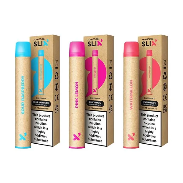 20mg ANDS Slix Recyclable Disposable Vape Device 600 Puffs