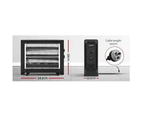 2200W Electric Infrared Panel Portable Heater