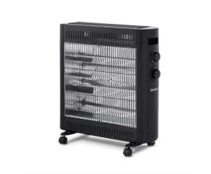 2200W Infrared Radiant Portable Electric Heatrt - Black