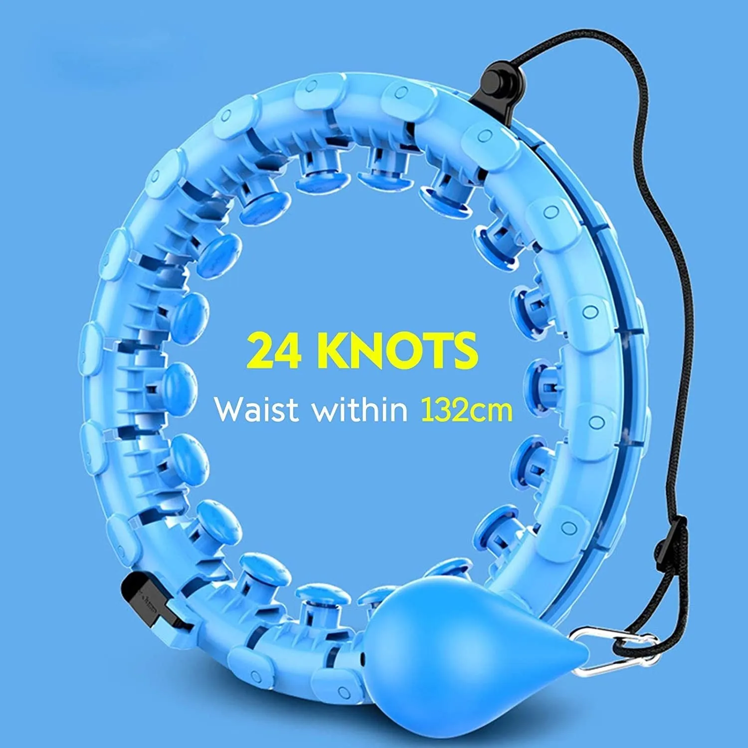 24 Detachable Knots Adjustable Smart Hula Hoop Weight Loss Exercise SP