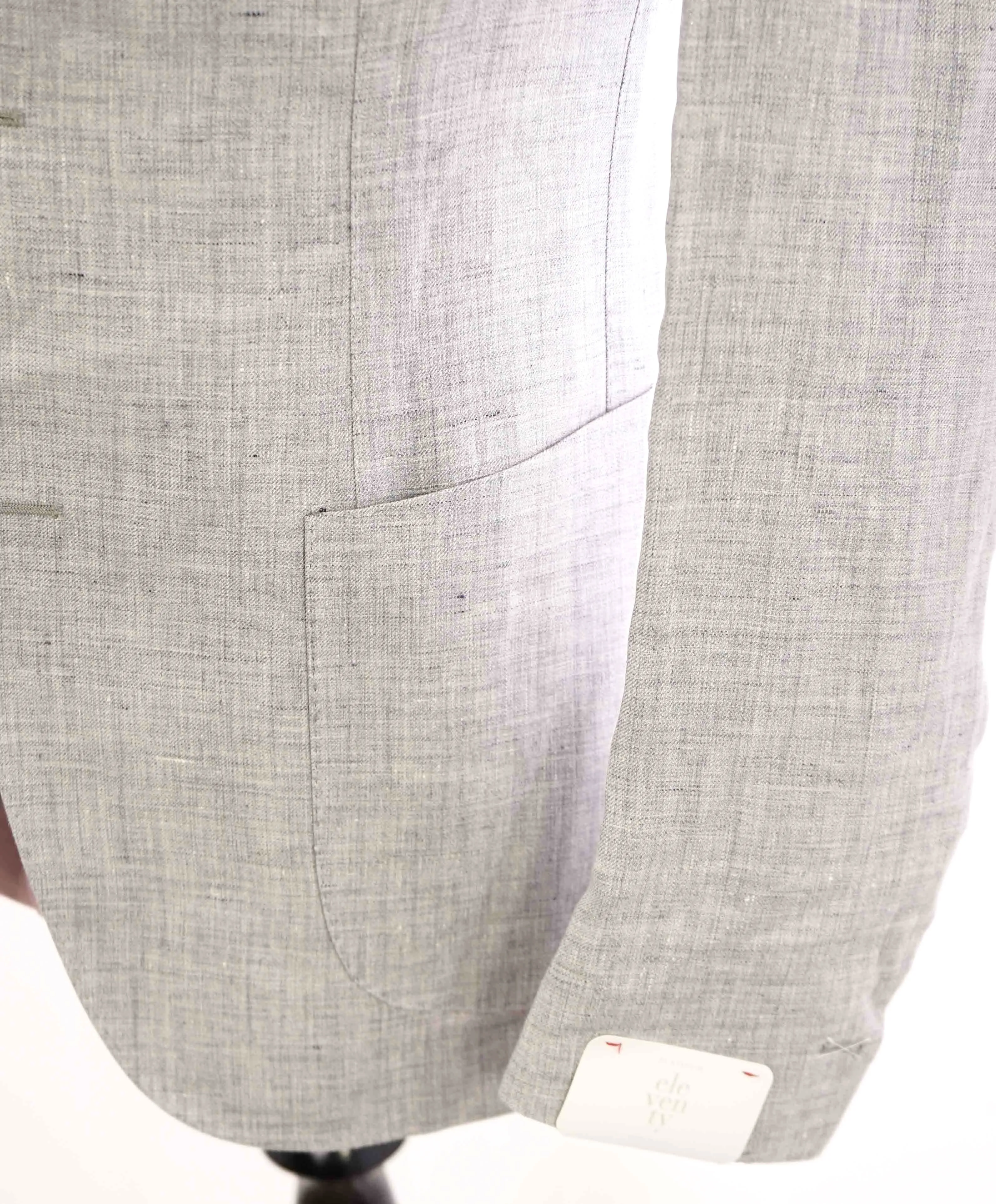 $2,495 ELEVENTY - "PURE LINEN" Gray Summer "JOGGER" Suit - 40 (50 EU)