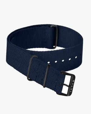 24mm Navy Blue Nylon Strap