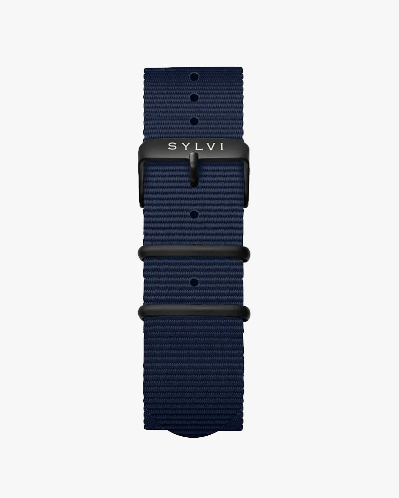 24mm Navy Blue Nylon Strap