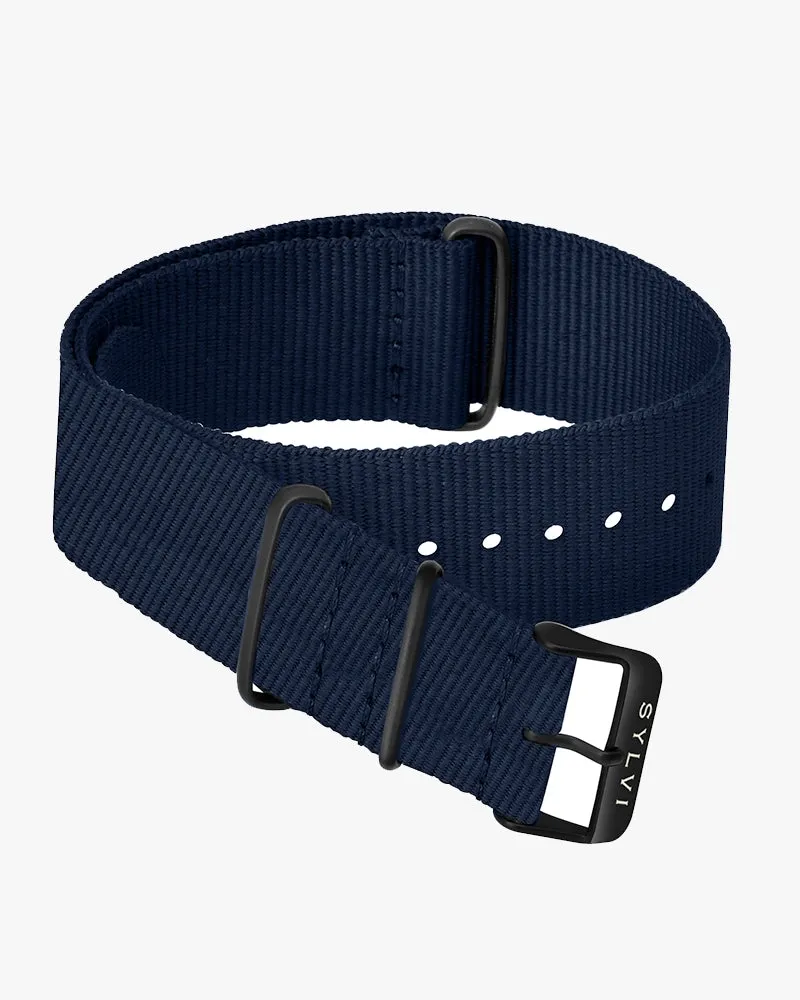 24mm Navy Blue Nylon Strap